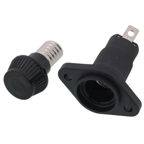 Main product image of 30 Amp Panel Mount Straight Fuse Holder, 1-13/32" to 1-1/2" Range (600V)