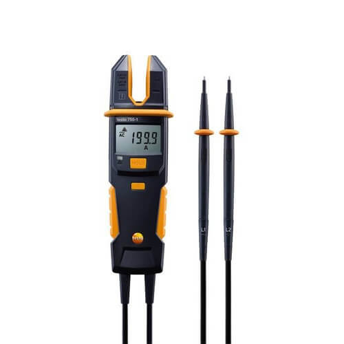Current/Voltage Meter with 200 A AC, 600 V AC/DC, & Continuity