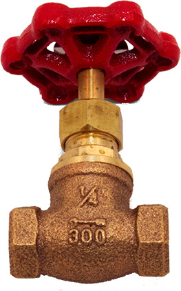 1/2" FNPT Globe Valve (Bronze)