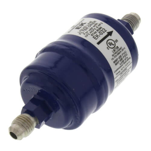 1/4" SAE EK032-Series Liquid Line Filter Drier (3 Cubic Inches)