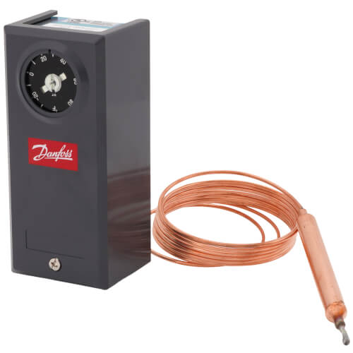 Main product image of KPU 19 Danfoss Temperature Switch, Remote Bulb, 80" Capillary Tube