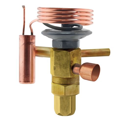 Main product image of 1/2" X 1/2" R-22 4 Ton Thermal Expansion Valve, 30" Capillary, 611008
