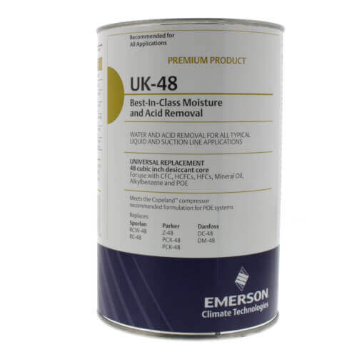 UK-Series Universal Replacement Filter Drier Core (48 Cubic Inches)