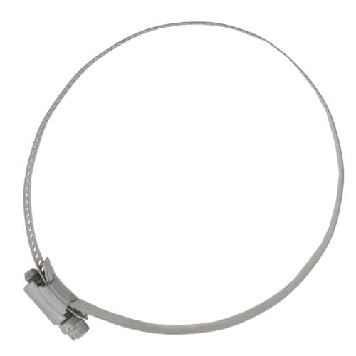 2-5/8" - 4-1/2" #64 Stainless Steel Worm Gear Hose Clamp w/ Carbon Screw