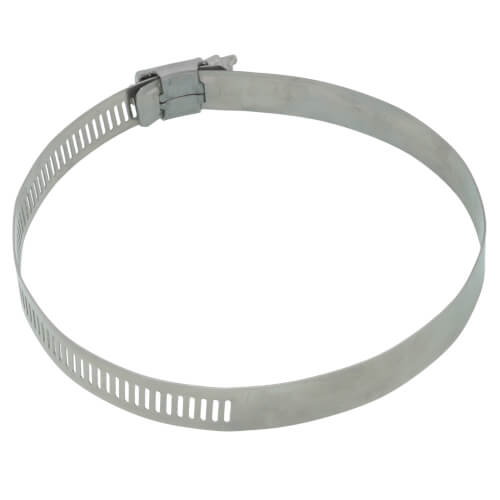2-5/8" - 4-1/2" #64 Stainless Steel Worm Gear Hose Clamp w/ Carbon Screw