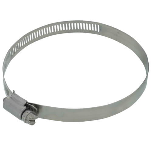 2-5/8" - 4-1/2" #64 Stainless Steel Worm Gear Hose Clamp w/ Carbon Screw