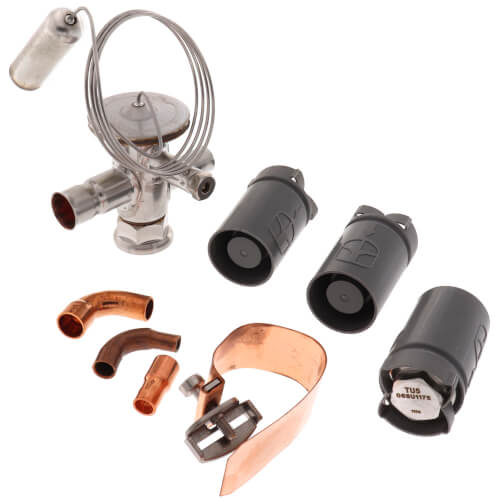 Main product image of 3/8" x 1/2" ODF Universal Ice Machine Expansion Kit with Internal Equalizer