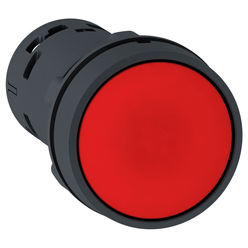 Main product image of Harmony XB7 Monolithic Push Button, Unmarked, Spring Return, 1 NC - Red