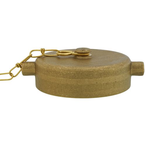 Main product image of 2-1/2" NST Cap With Chain (Rough Brass)