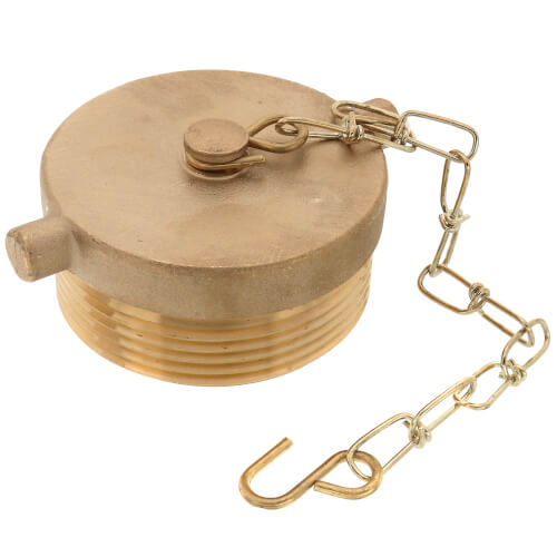 Main product image of 2-1/2" NST Plug With Chain (Rough Brass)