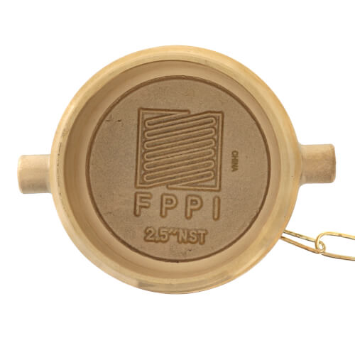 Main product image of 2-1/2" NST Plug With Chain (Rough Brass)