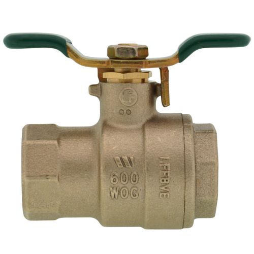 Main product image of LFFBV-TC-TH 3/4" 2-Piece Full Port Threaded Ball Valve w/ Test Cock & Tee Handle (Lead Free)