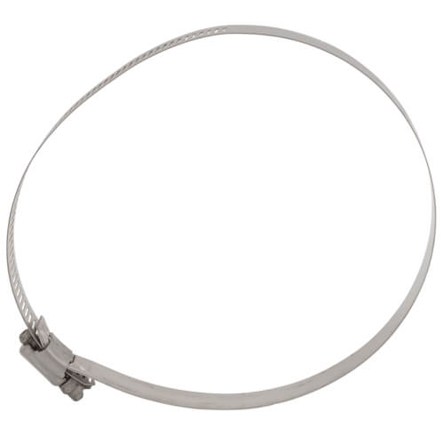 Main product image of 3-5/8" - 5-1/2" #80 Stainless Steel Worm Gear Hose Clamp w/ Carbon Screw