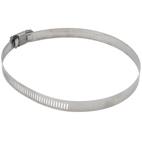 Main product image of 3-5/8" - 5-1/2" #80 Stainless Steel Worm Gear Hose Clamp w/ Carbon Screw