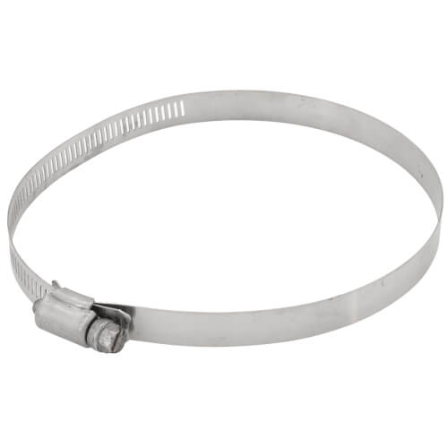 Main product image of 3-5/8" - 5-1/2" #80 Stainless Steel Worm Gear Hose Clamp w/ Carbon Screw