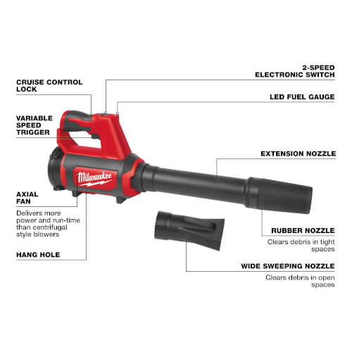 0852-20 - Milwaukee 0852-20 - M12 Compact Spot Blower