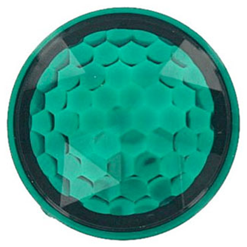 Main product image of 1.375-1.406" diameter Pilot Light Jewel Round, fits single receptacle hole Green