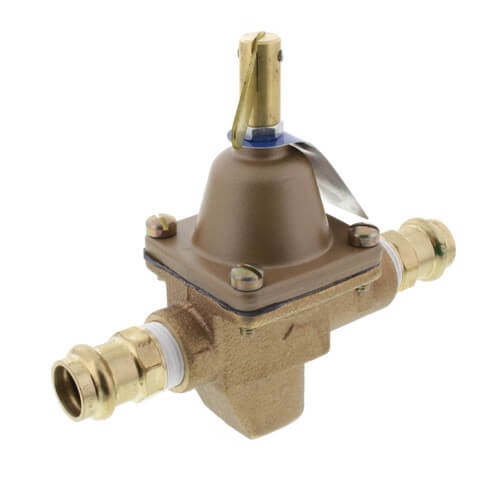 B1156F 1/2" Bronze High Capacity Feed Water Pressure Regulator (Copper Press)