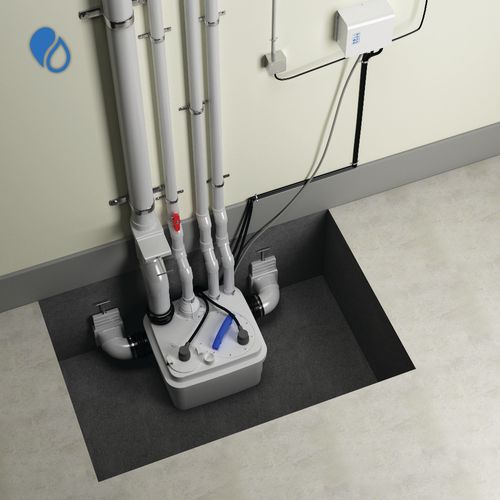Main product image of Sanicubic 1 Simplex System, Above the Floor Installation (White)