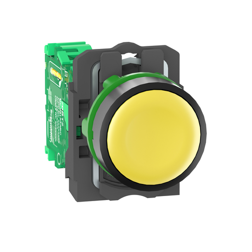 Main product image of Harmony XB5R Wireless Push Button with Transmitter, Spring Return, w/o Battery, Plastic - Yellow