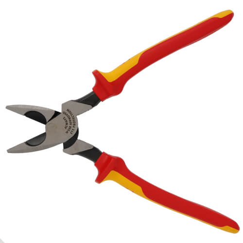 Main product image of 9-1/2" High Leverage Insulated Lineman's Pliers New England Head
