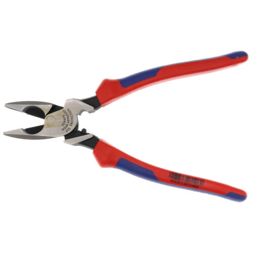 Main product image of 9-1/2" High Leverage Lineman's Pliers New England w/ Comfort Grip w/ Tape Puller & Crimper