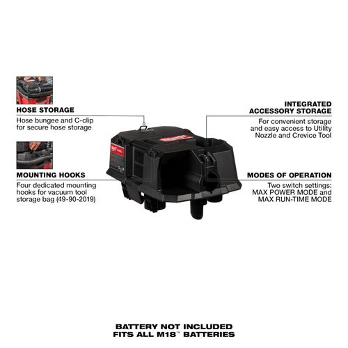 Main product image of M18 FUEL Wet/Dry Vacuum Motor Head