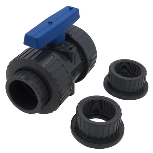 092420 Boshart 092420 2" PVC Blocked True Union Ball Valve