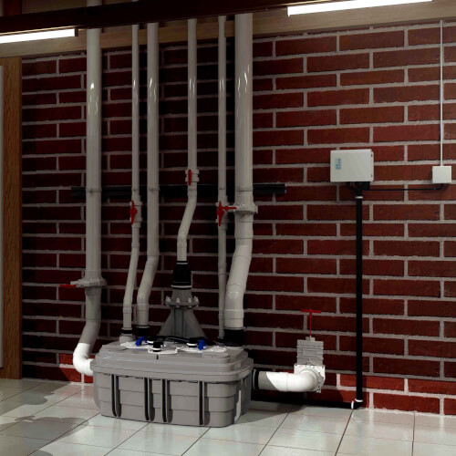 Main product image of Sanicubic 2 VX Heavy Duty Simplex Vortex System (Grey)