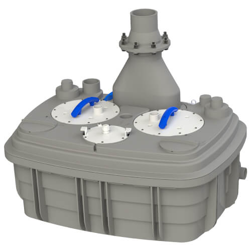 Main product image of Sanicubic 2 VX Heavy Duty Simplex Vortex System (Grey)