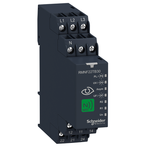 Harmony Control Relay, 3-Phase, Overfrequency & Underfrequency (8A, 2 CO, 208-480 VAC)