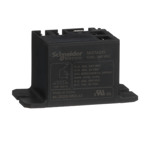 Main product image of Harmony 9A Electromechanical Power Relay w/ Flanged Mount & Sealed Cover (30A, SPDT-NO, 240 VAC)