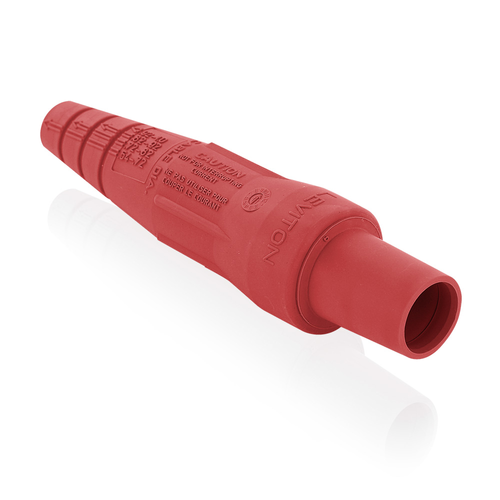 Main product image of 16 Series Single Pole Cam Type Female Detachable Plug Sleeve Only, Taper Nose, Cable Range 2/0, 4/0 (Red)
