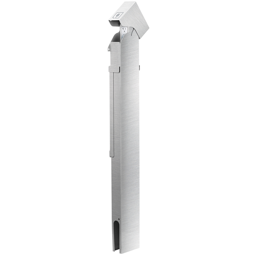 Main product image of 1-Gang 42" Stainless Steel Power Pedestal Kit, Lockable Flush Hinged Top, Brushed