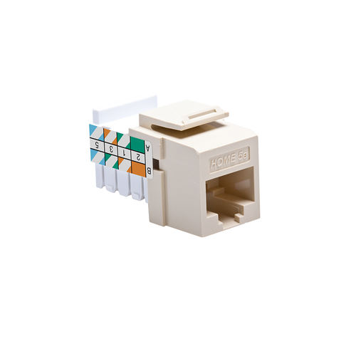 Main product image of Home 5e, Snap-in Jack, T568a/b Wiring (Ivory)
