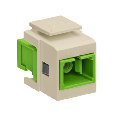 Main product image of Quickport, Simplex Sc Adapter, Sm/apc, Zirconia Ceramic, Female Front/back (Ivory)