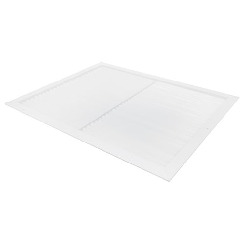 Main product image of 25" x 20" (Wall Opening Size) White Aluminum Return Air Grille, 45-Degree Fixed Blade (RH45 Series)
