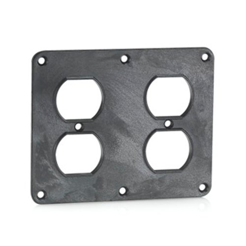 Main product image of 2, Duplex Receptacle Coverplate (Black)
