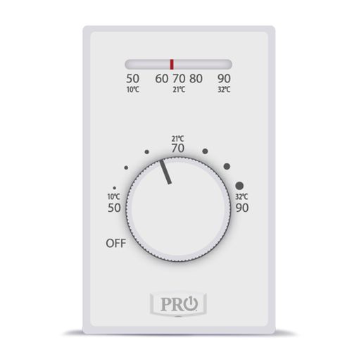 Main product image of Mechanical Non-Programmable Thermostat - Heat Only - 4-Wire Electric Heat (Pack of 10), T501ML4