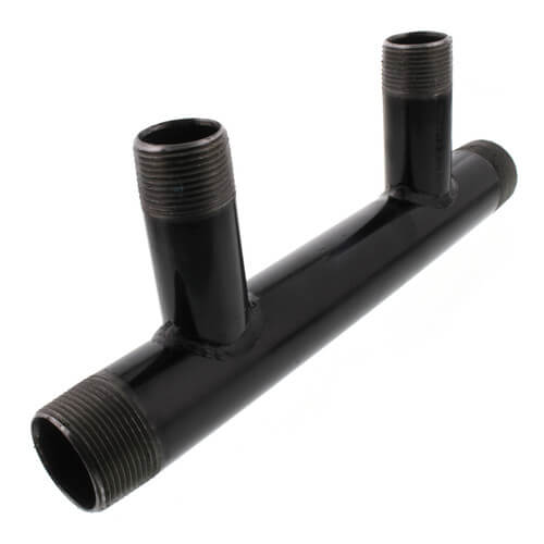 Main product image of 1-1/4" Boiler Header with 1" Outlets (2 Branches), 1-1/4X1HEADER-2