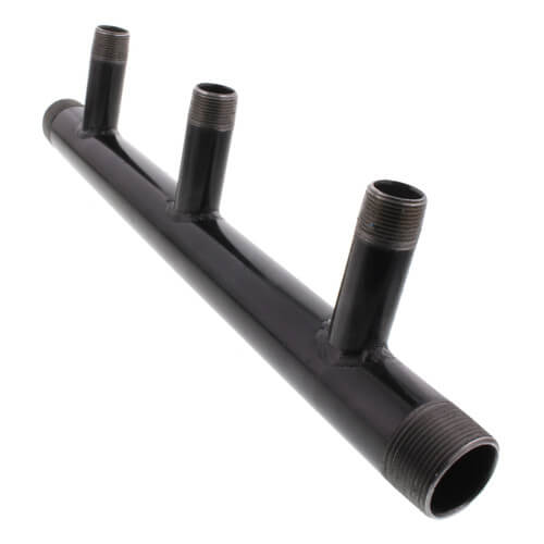 Main product image of 1-1/4" Boiler Header with 3/4" Outlets (3 Branches), 1-1/4X3/4HEADER-3