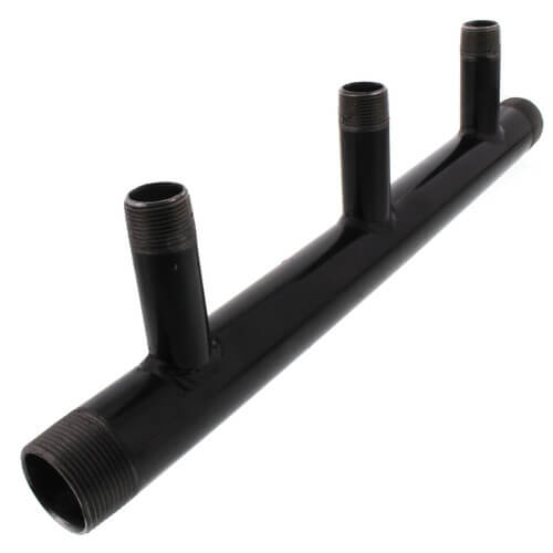 Main product image of 1-1/4" Boiler Header with 3/4" Outlets (3 Branches), 1-1/4X3/4HEADER-3