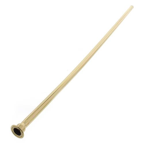20" Toilet Riser (3/8" O.D. Gasket Nosepiece) (Polished Brass)