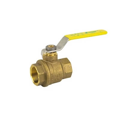 Main product image of 3/4" 2 Piece Full Port Threaded Dezincification Resistant Brass Ball Valve (600 WOG)
