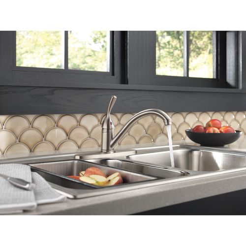 Main product image of 134/100/300/400 Series 1 Handle Kitchen Faucet (Stainless), 100-SS-DST