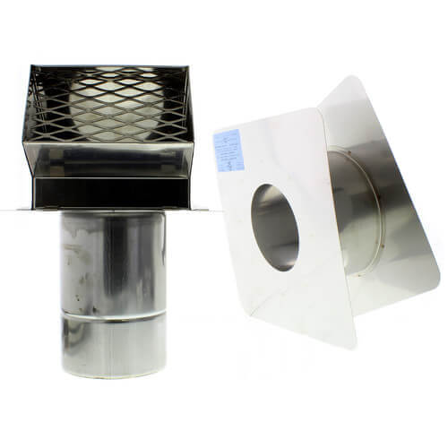 Main product image of 4" Cap Wall Thimble w/ Hood (4.0" - 7.0" Wall Thickness)
