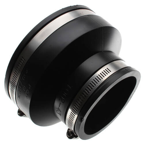 Main product image of 4" x 3" Flexible Coupling (Clay to Cast Iron or PVC)