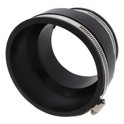 Main product image of 4" x 4" WC Flexible Coupling (West Coast Clay to Cast Iron, PVC, Copper, Steel, Lead)