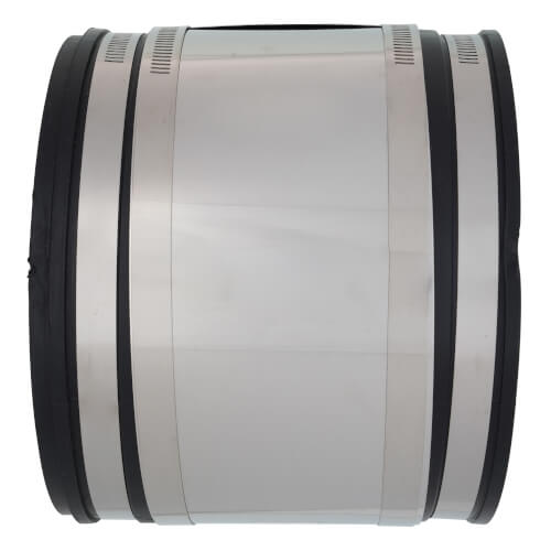 Main product image of 5" x 4" Strong Back PVC Shielded Coupling (Clay to Cast Iron, PVC, Steel, Lead)