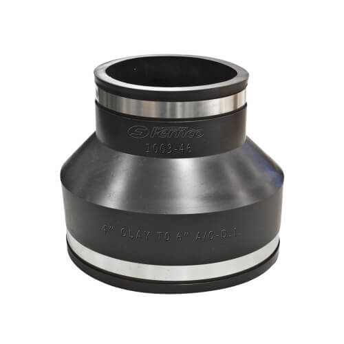 Main product image of 5" x 5" Flexible Coupling (Clay to Asbestos Cement Fibre or Ductile Iron)